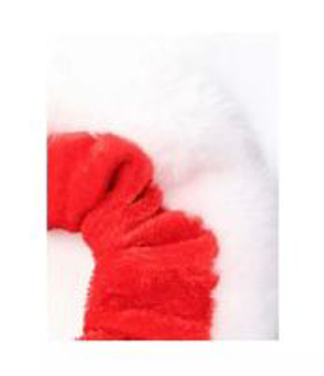 Picture of 51552 BRIGHT RED VELVET CHRISTMAS SCRUNCHIE WITH WHITE TRIM